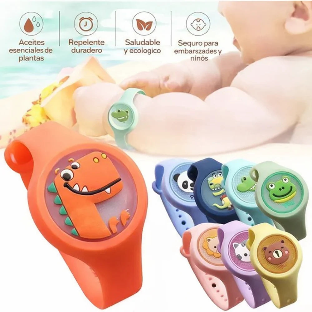 Reloj Anti Mosquitos - Repelente de citronela para niños (PACK 3X1 🦟 )